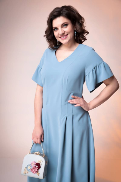 Платье Romanovich Style 1-2374 пыльно-голубой - фото 3
