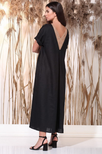 Платье Faufilure С1160 черный - фото 4