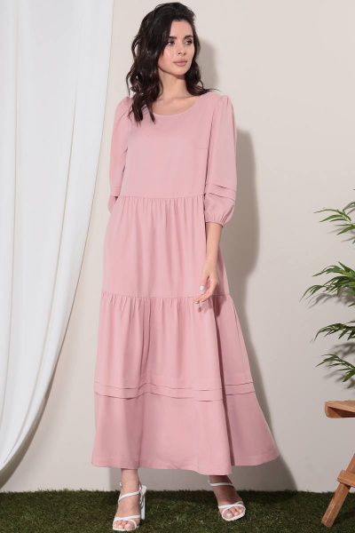 Платье LeNata 12273 розовый - фото 1