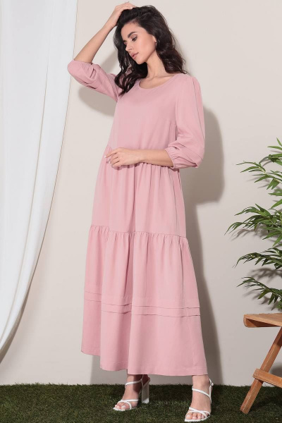 Платье LeNata 12273 розовый - фото 2