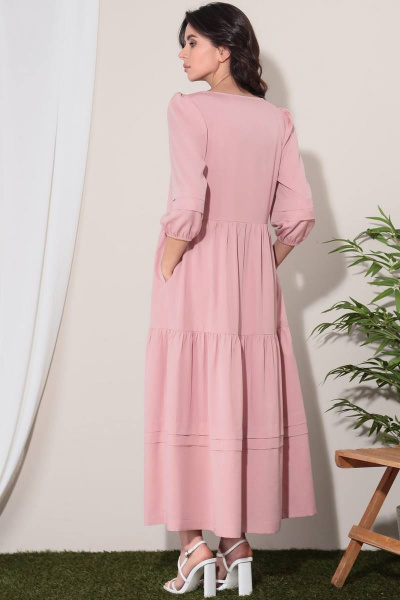 Платье LeNata 12273 розовый - фото 3