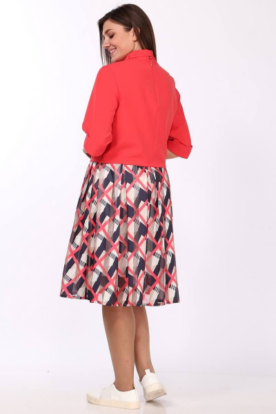 Жакет, юбка Lady Style Classic 1027 красные_тона - фото 3