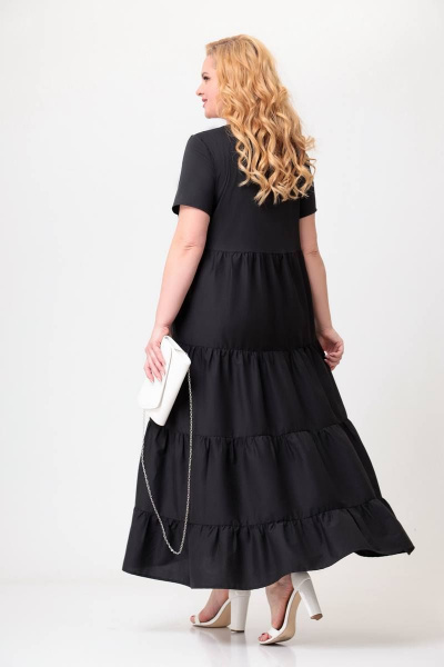 Платье Swallow 555 черный - фото 2
