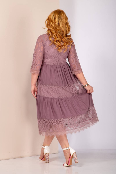 Платье Shetti 4021 пепельно-розовый - фото 4