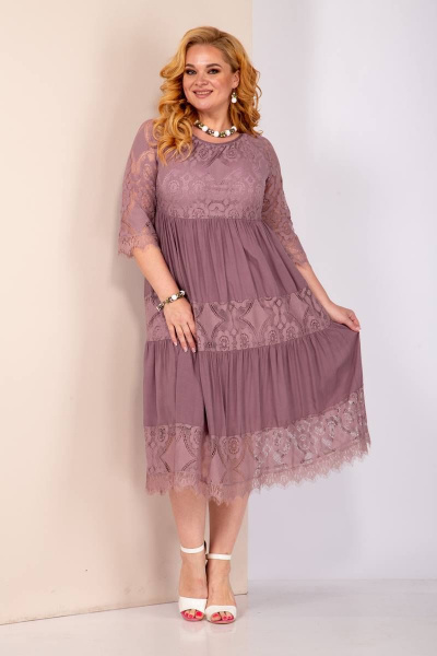 Платье Shetti 4021 пепельно-розовый - фото 1