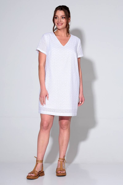 Платье Liona Style 840 белый - фото 2