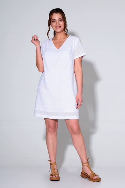 Платье Liona Style 840 белый - фото 1