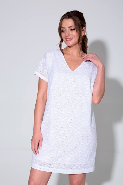Платье Liona Style 840 белый - фото 3