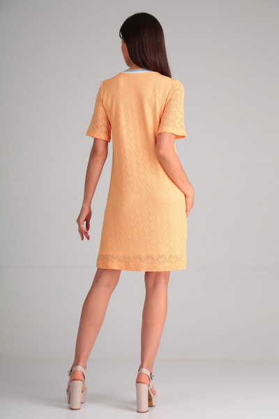 Платье Michel chic 2098 оранжевый - фото 4