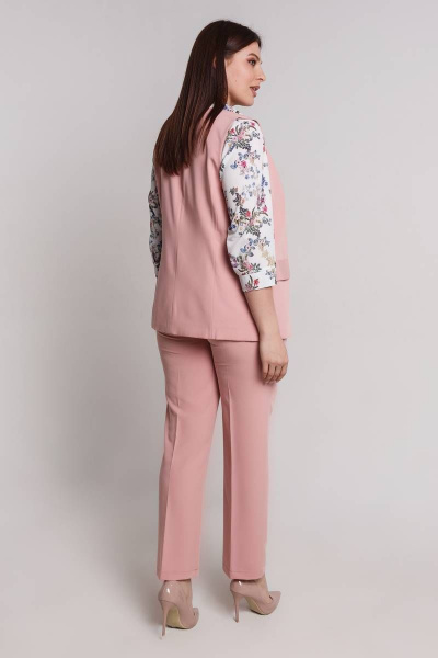 Блуза, брюки, жилет Art Oliya 56 розовый - фото 2