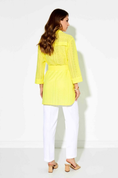 Блуза, брюки TEZA 3923 желтый+белый - фото 5
