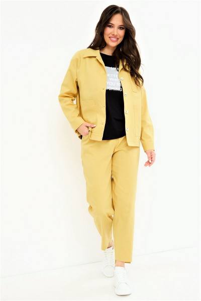 Блуза, брюки, жакет Магия моды 2105 желтый - фото 1