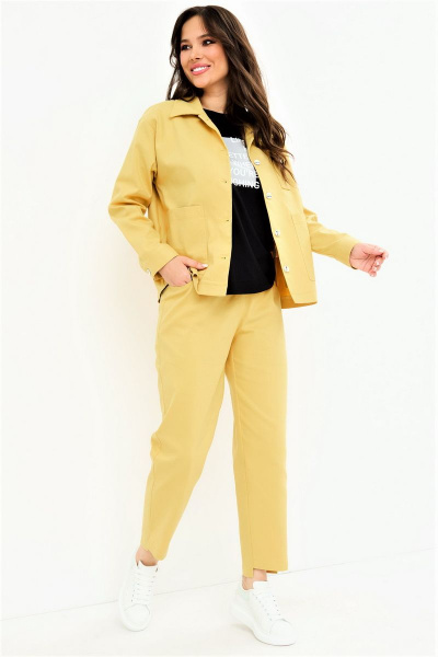 Блуза, брюки, жакет Магия моды 2105 желтый - фото 5