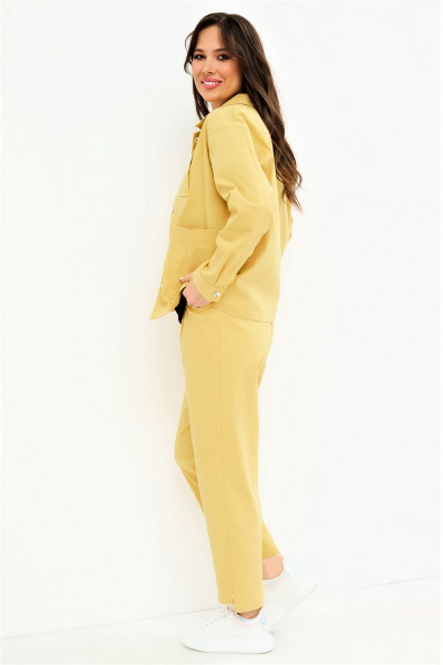 Блуза, брюки, жакет Магия моды 2105 желтый - фото 3