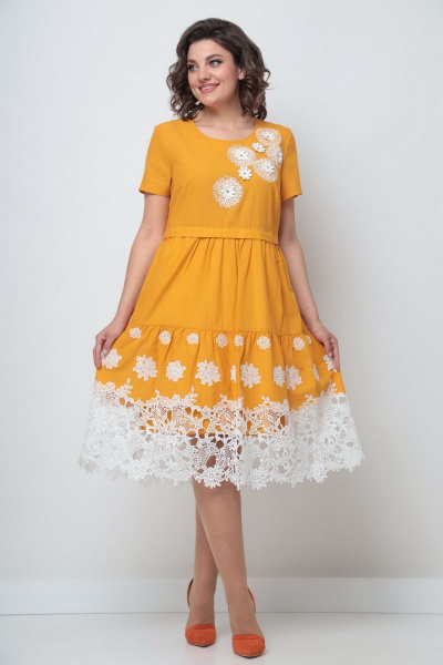 Платье Solomeya Lux 584 желтый - фото 1