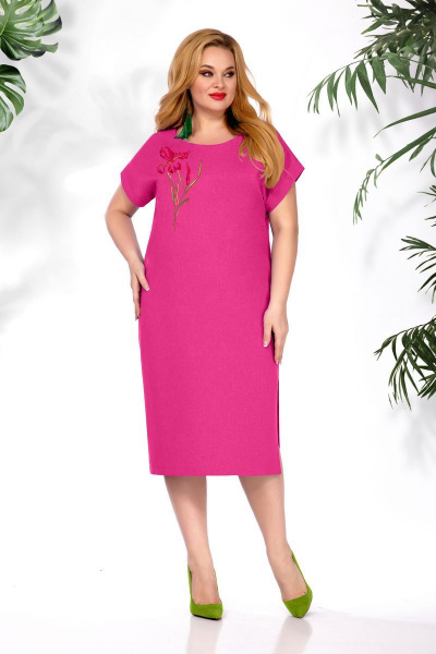Платье БагираАнТа 788 розовый - фото 3