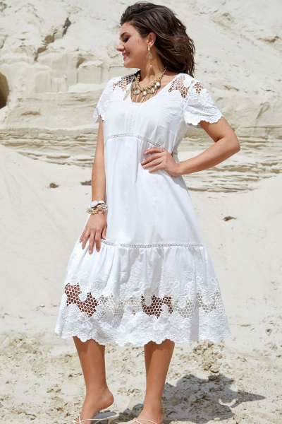 Платье Vittoria Queen 16433 белый - фото 2