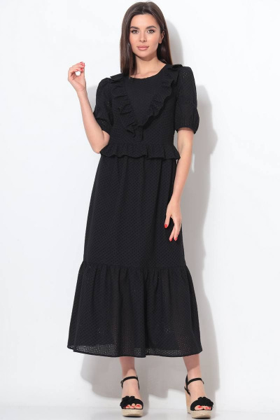 Платье LeNata 11283 черный - фото 1