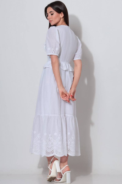 Платье LeNata 12283 белый - фото 3