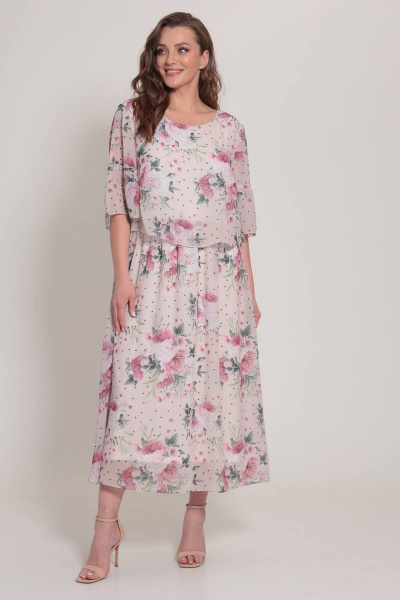 Платье TAiER 1107 розовый - фото 3