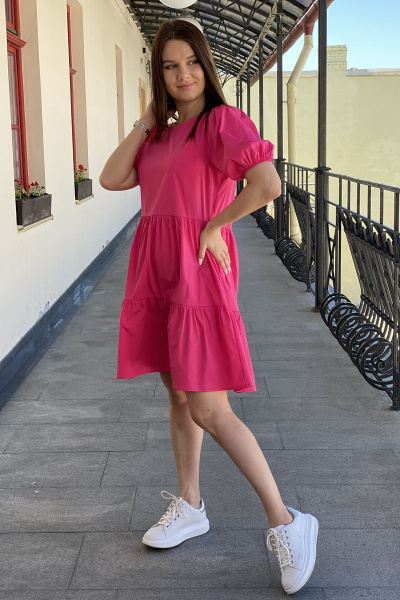 Платье S.O.L O Me 1081 розовый - фото 2