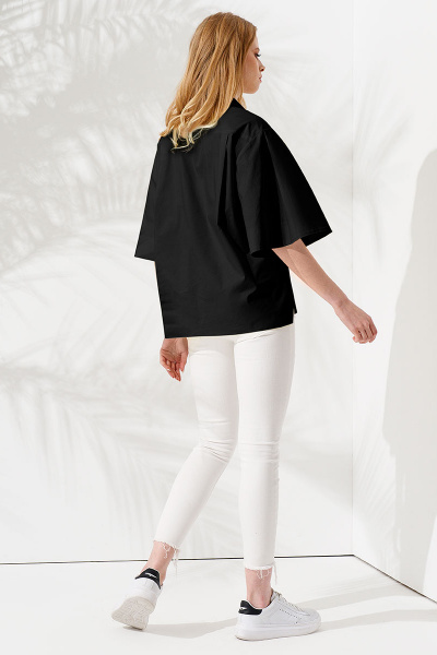 Блуза Панда 97840w черный - фото 2