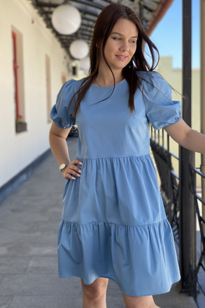 Платье S.O.L O Me 1081 голубой - фото 2