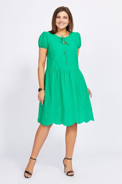 Платье Милора-стиль 1018 зеленый - фото 1