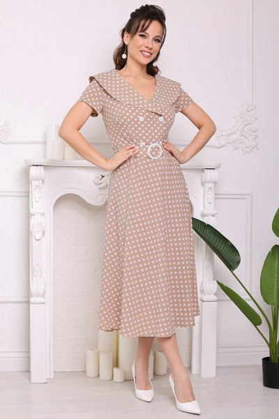 Платье Мода Юрс 2690 розовый_горох - фото 1