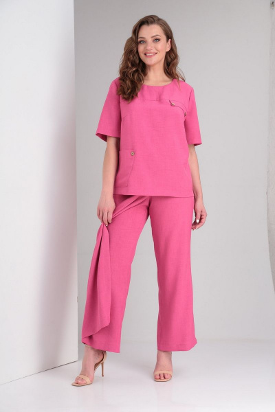 Блуза, брюки Djerza 910 розовый - фото 4