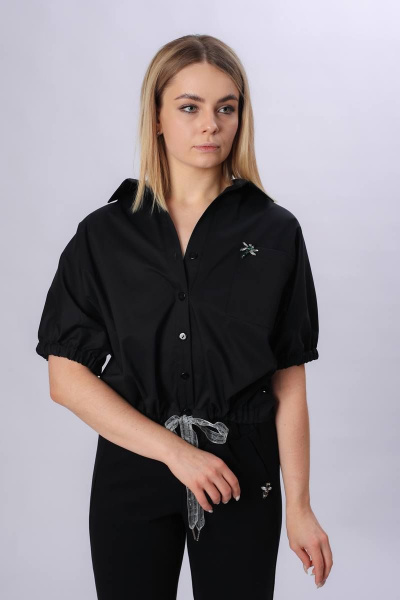 Рубашка IL GATTO 0018-022 черный - фото 1