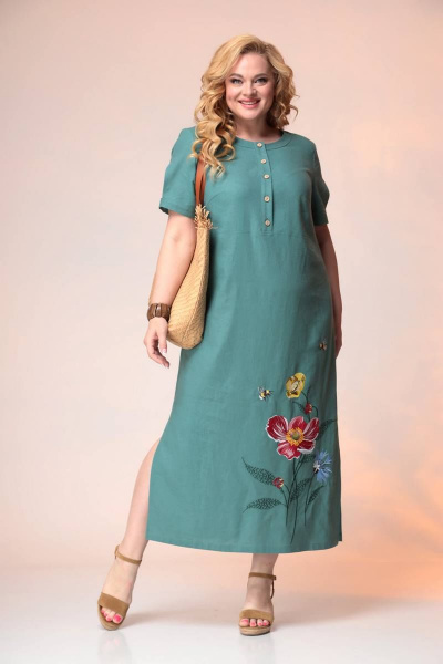 Платье Romanovich Style 1-2394 темная_мята - фото 1