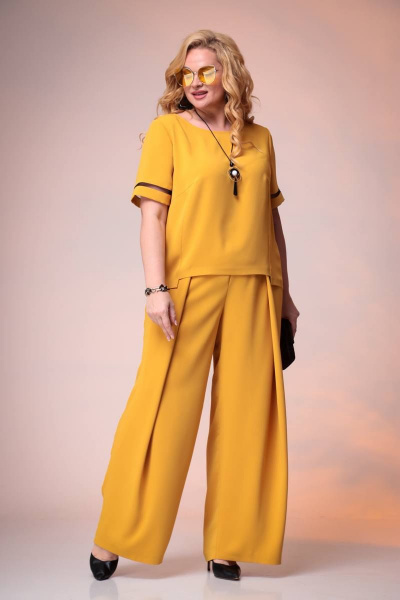 Блуза, брюки Romanovich Style 2-2393 горчица - фото 2