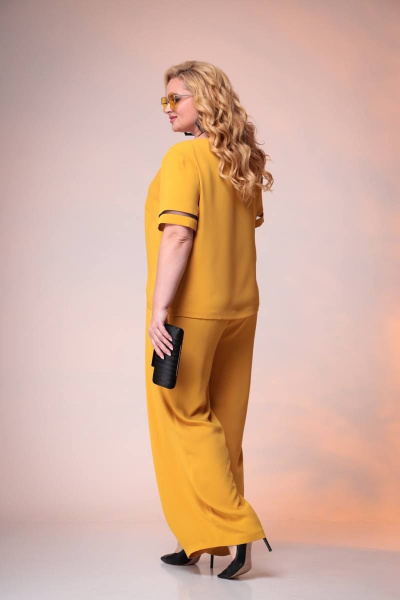 Блуза, брюки Romanovich Style 2-2393 горчица - фото 4