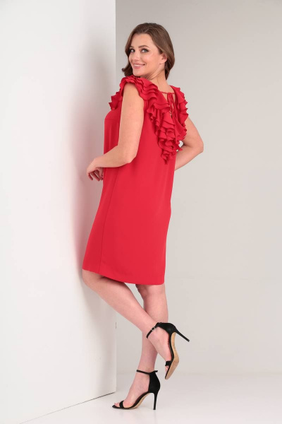 Платье SVT-fashion 458 красный - фото 2