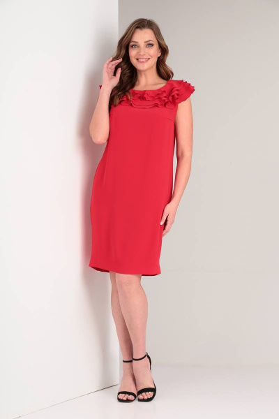 Платье SVT-fashion 458 красный - фото 1