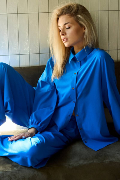 Блуза, брюки SODA 735 синий - фото 3