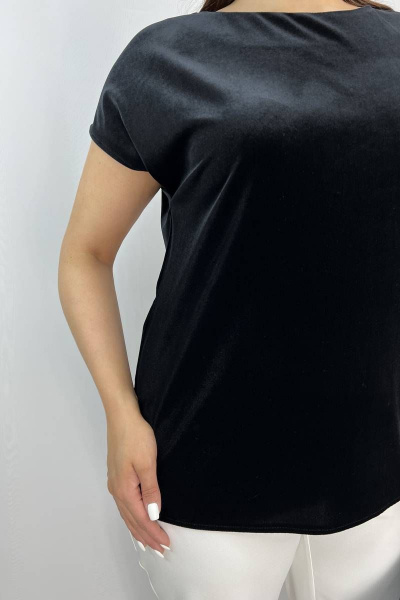 Блуза LindaLux 1076 черный_бархат - фото 5