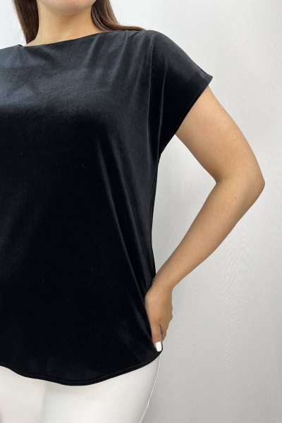 Блуза LindaLux 1076 черный_бархат - фото 4