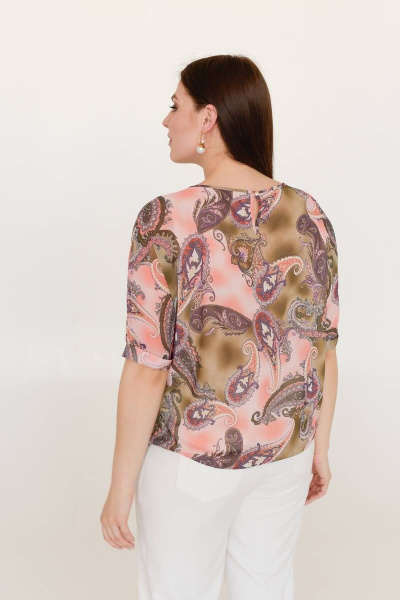 Блуза LindaLux 1229 розово-коричневый - фото 3