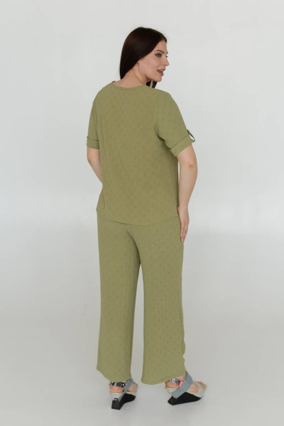 Блуза, брюки LindaLux 3014 хаки - фото 4