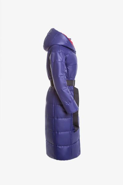 Пальто Elema 5-11104-1-164 сине-фиолетовый/рябина - фото 2