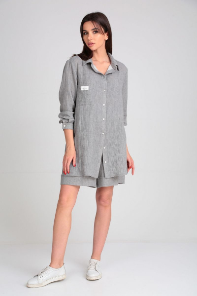 Блуза, шорты Диомант 1792 серый - фото 6