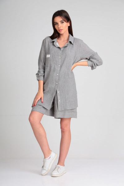Блуза, шорты Диомант 1792 серый - фото 1