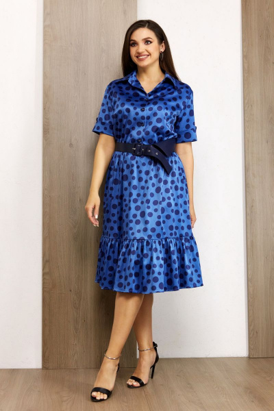 Платье Condra 4359 голубой-синий - фото 3