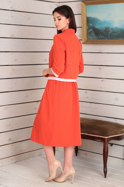 Жакет, юбка Viola Style 2661 красный - фото 2