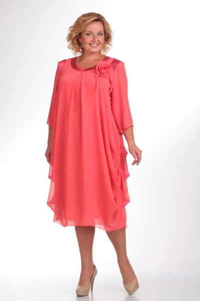 Платье Pretty 334 розовый - фото 1