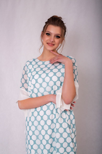 Платье АСВ 1255.2 бирюзовый - фото 4
