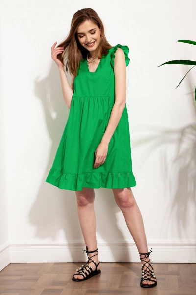 Платье Nova Line 50266 зеленый - фото 3