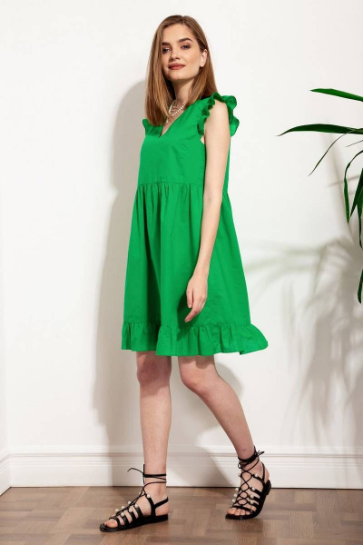 Платье Nova Line 50266 зеленый - фото 2